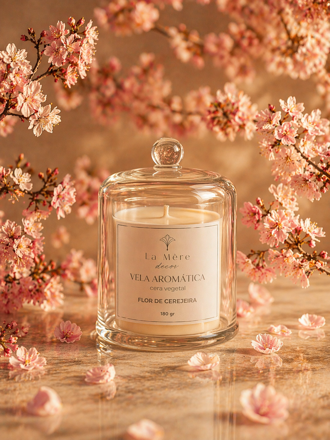 Vela Aromática Cúpula de Flor de Cerejeira 180g
