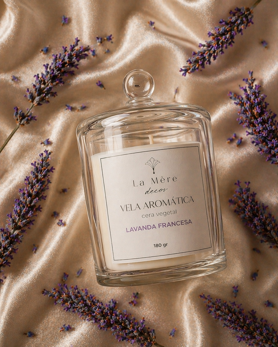 Vela de Cúpula Lavanda Francesa 180g